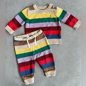 baby Gap Knit Striped Sweater Set, 6-12m